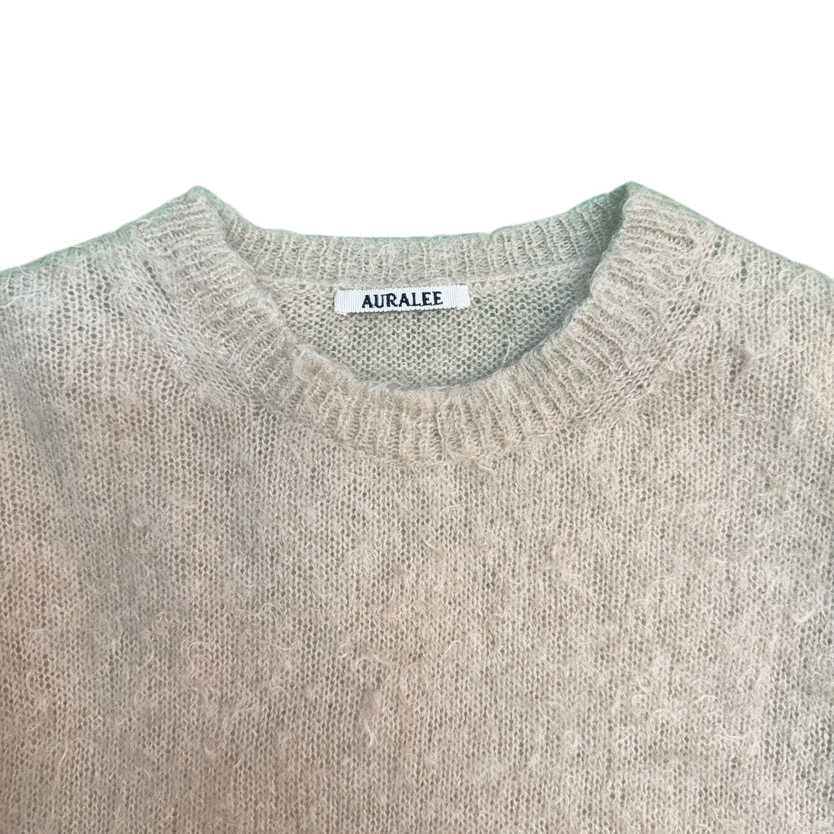 AURALEE 23AW/BRUSHED SUPER KID MOHAIR KNIT P／O／スーパーキッドモヘヤニットA23AP02KM 古着・中古-3枚目のアイテム画像