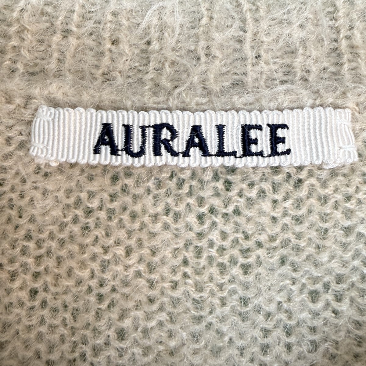 AURALEE 23AW/BRUSHED SUPER KID MOHAIR KNIT P／O／スーパーキッドモヘヤニットA23AP02KM 古着・中古-5枚目のアイテム画像