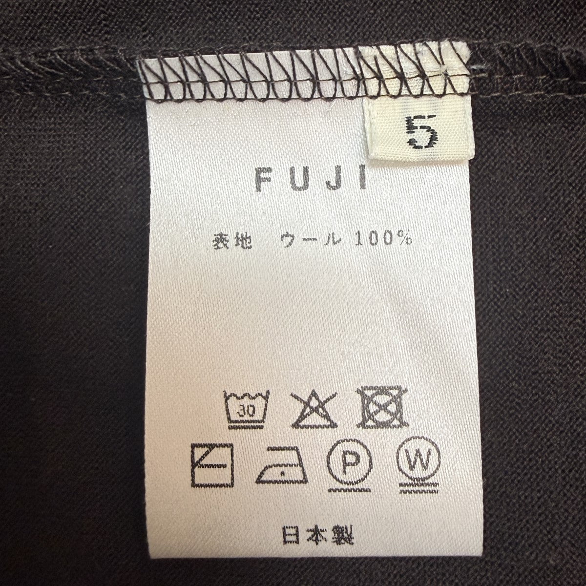 FUJI 26SS/WOOL S／S T-SHIRT／ウールショートスリーブTシャツ 古着・中古-6枚目のアイテム画像