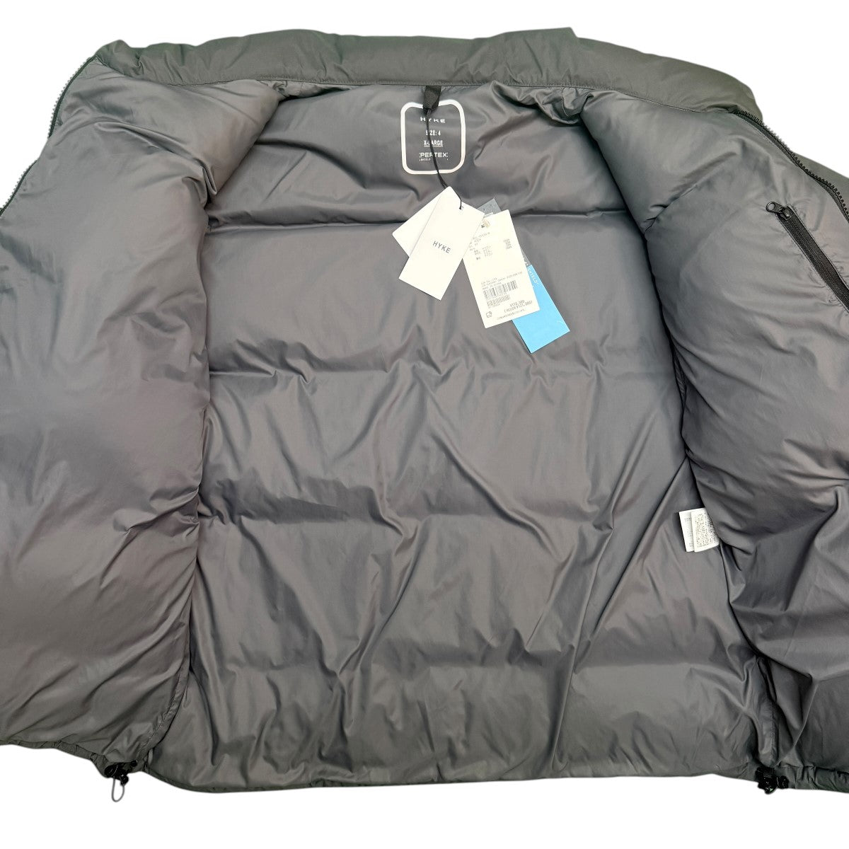 HYKE×BIOTOP 25AW/別注PERTEX PUFF DOWN JACKET／コラボダウンジャケット17544 古着・中古-6枚目のアイテム画像