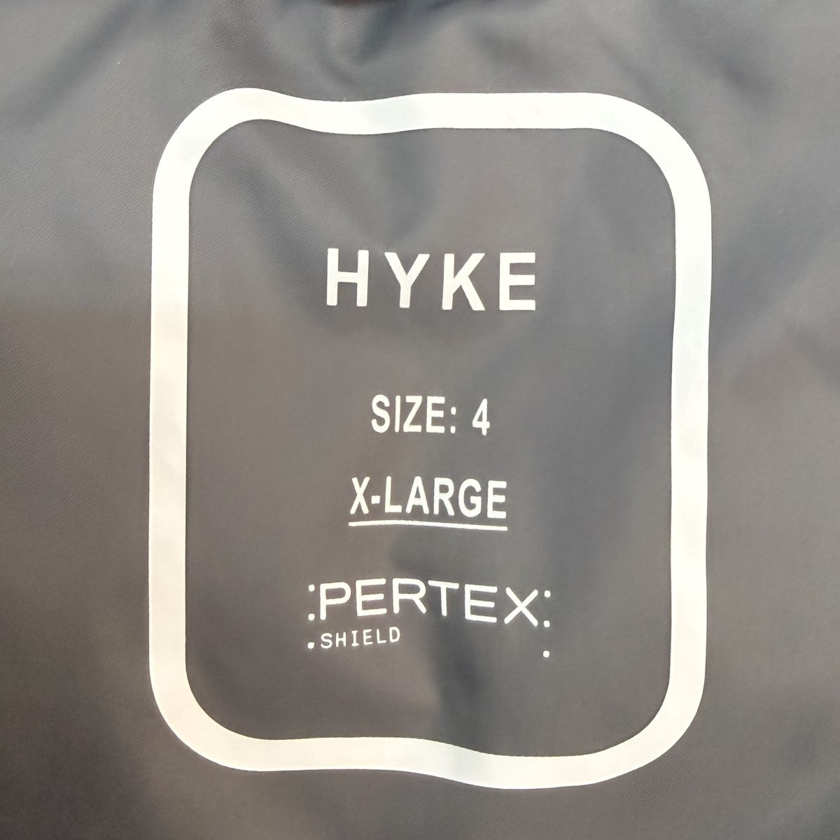HYKE×BIOTOP 25AW/別注PERTEX PUFF DOWN JACKET／コラボダウンジャケット17544 古着・中古-9枚目のアイテム画像
