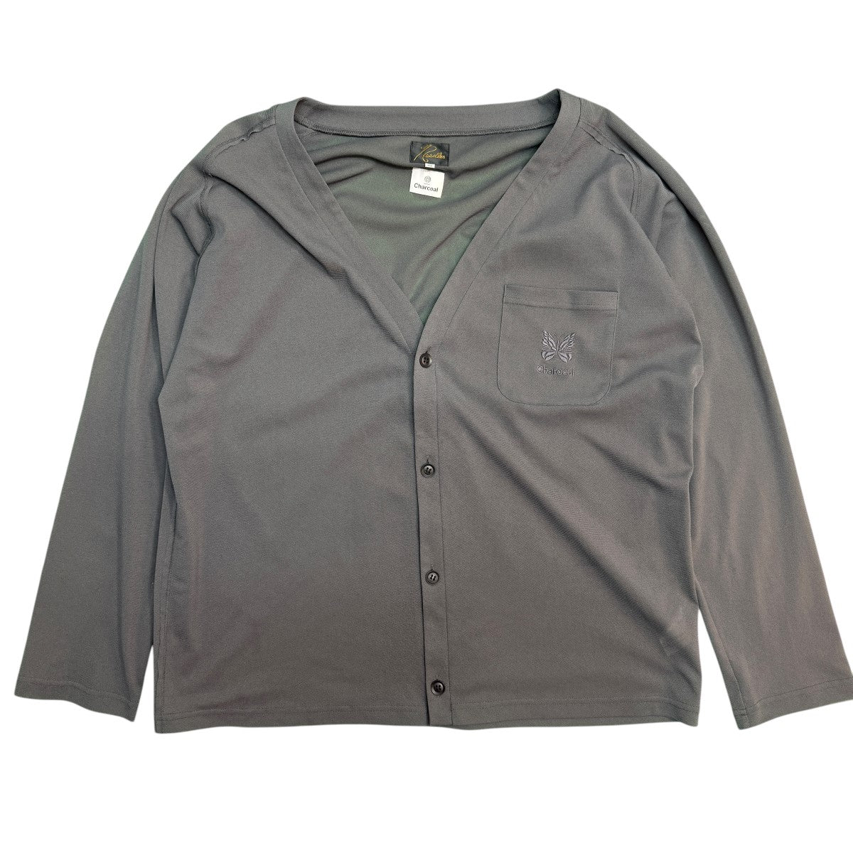 Needles×Charcoal TOKYO 別注 V／Neck Pocket Cardigan／メッシュカーディガンIN397 古着・中古-1枚目のアイテム画像