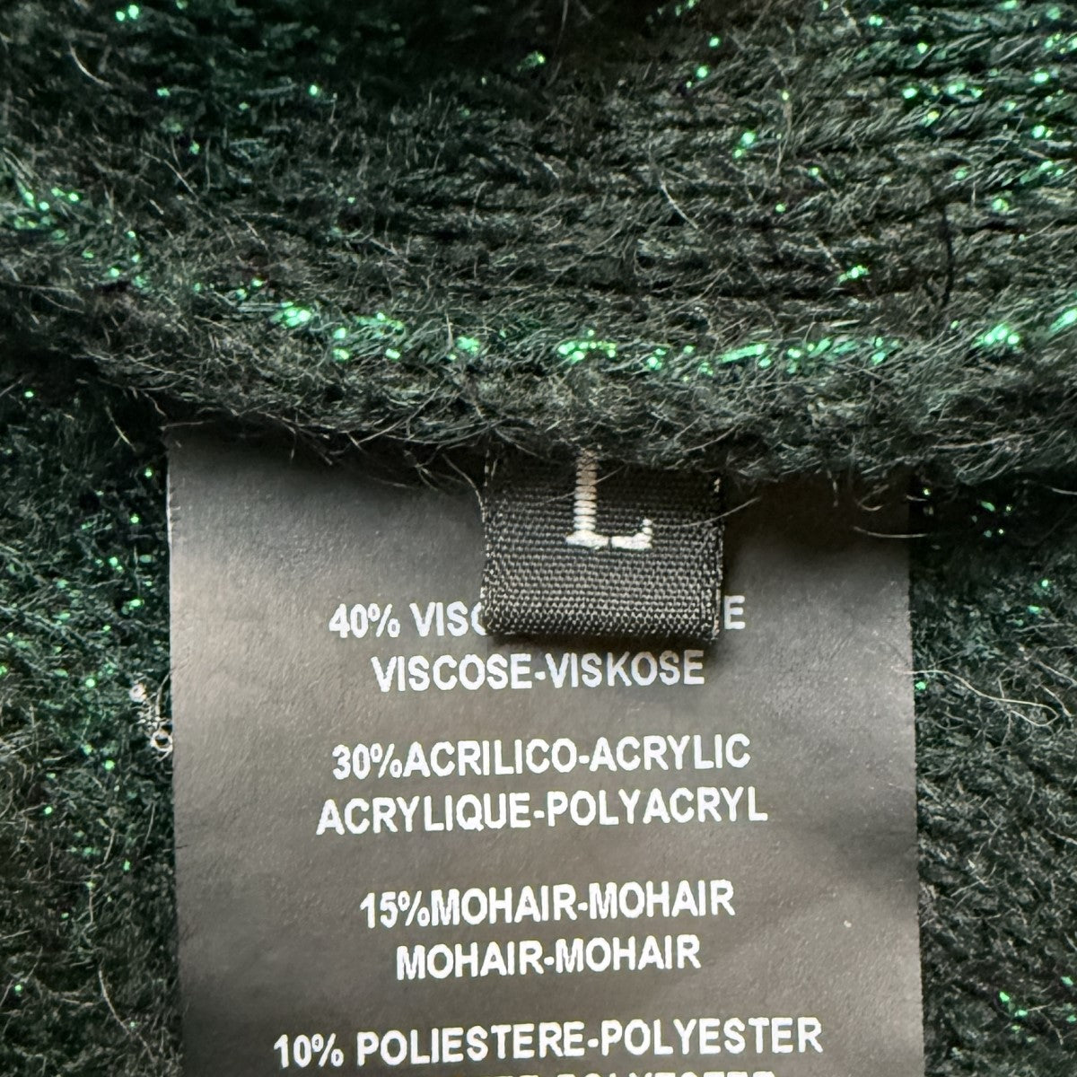 19SS/CUTOUT HOLE SWEATER／アシメントリースリーブニット