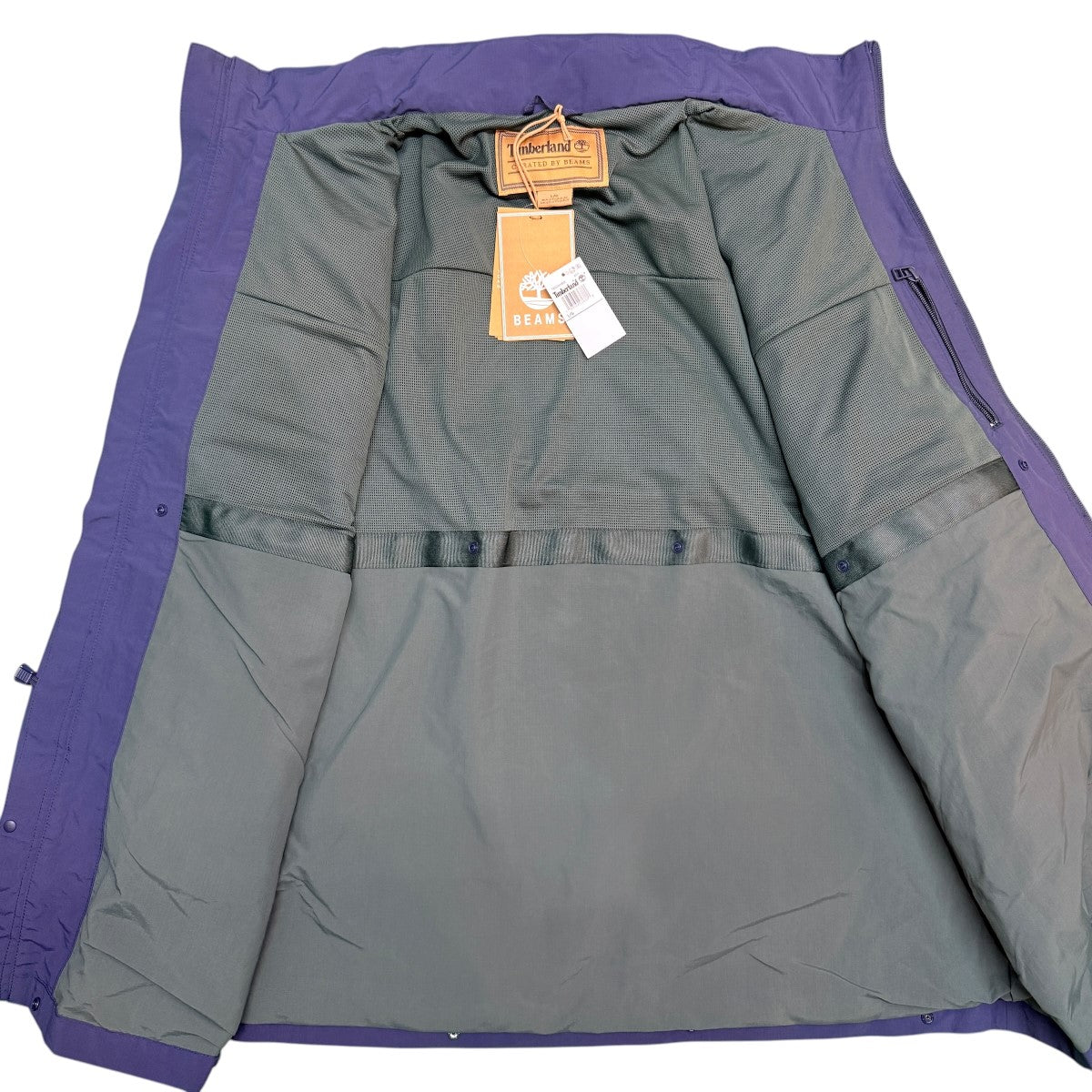 BEAMS×Timberland 26SS/50周年別注Nylon JacketPEACOAT／コラボナイロンジャケット 品タグ無し11-18-6845-106 古着・中古-3枚目のアイテム画像
