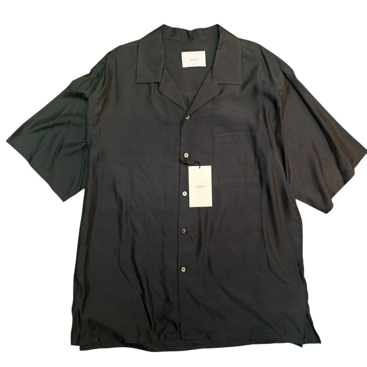 ssstein 26SS/CUPRO TWILL OVERSIZED OPEN COLLAR SS SHIRT／オープンカラー半袖シャツST.1153 古着・中古-1枚目のアイテム画像