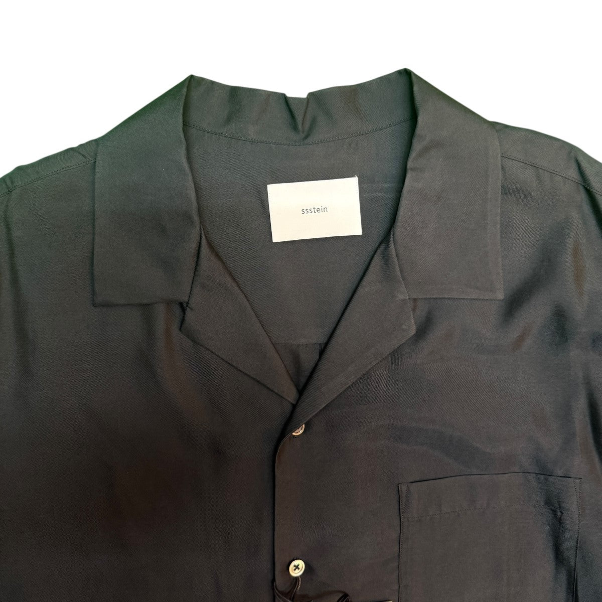 ssstein(シュタイン) 26SS/CUPRO TWILL OVERSIZED OPEN COLLAR SS