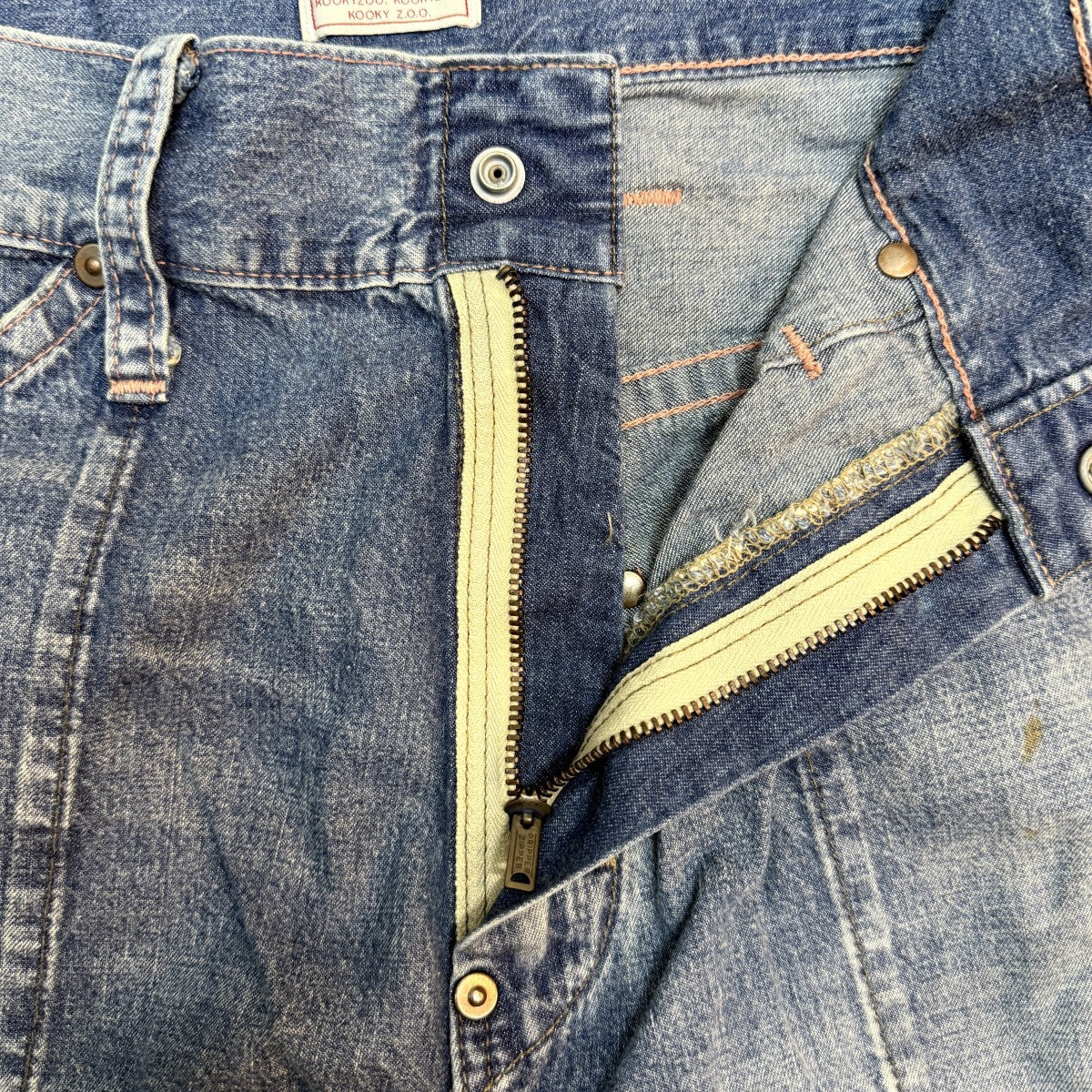 KOOKY ZOO 26SS/JUVENILE WORK PANTS TYPE3／ダメージ加工ワークデニムパンツJ0067 古着・中古-8枚目のアイテム画像