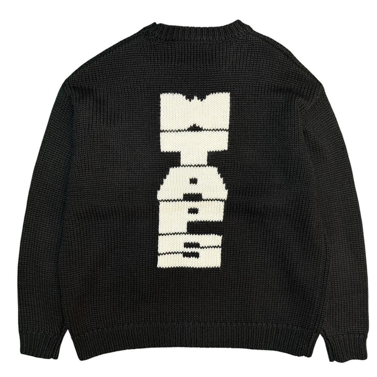 WTAPS 25AW/CREW NECK CRE ／ SWEATER ／ POLY／ローゲージクルーネックニット/252MADT-KNM03 古着・中古-2枚目のアイテム画像
