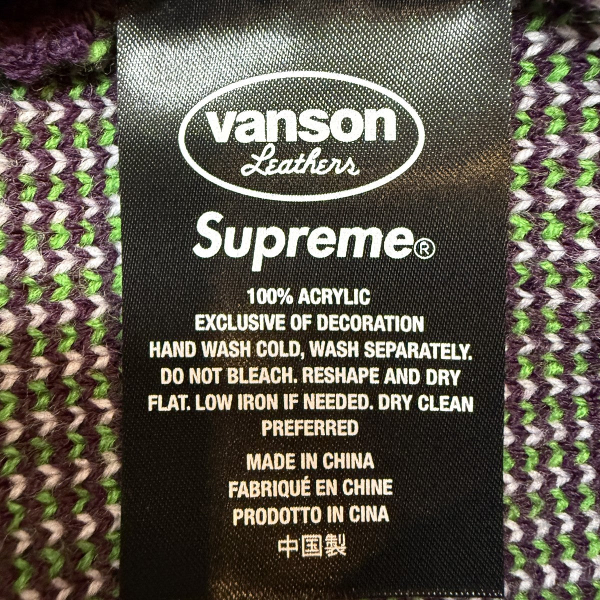 22SS/Vanson Leathers Sweater／バンソンレザーズ セーター