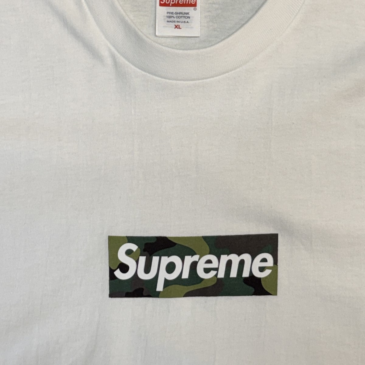 Supreme 23AW/Box Logo Tee／カモフラボックスロゴTシャツUSA製 古着・中古-3枚目のアイテム画像