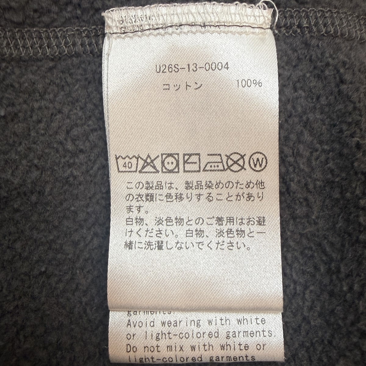Unlikely 26SS/RAGLAN ZIP HOODIE／ラグランジップアップパーカー/U26S-13-0004 古着・中古-7枚目のアイテム画像