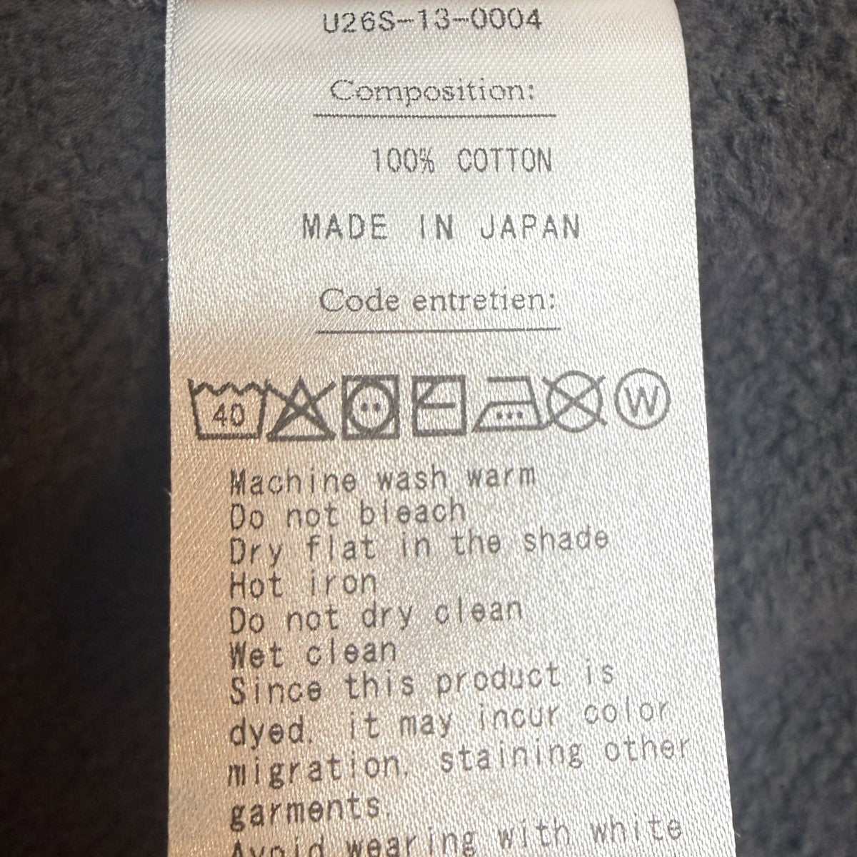 Unlikely 26SS/RAGLAN ZIP HOODIE／ラグランジップアップパーカー/U26S-13-0004 古着・中古-8枚目のアイテム画像