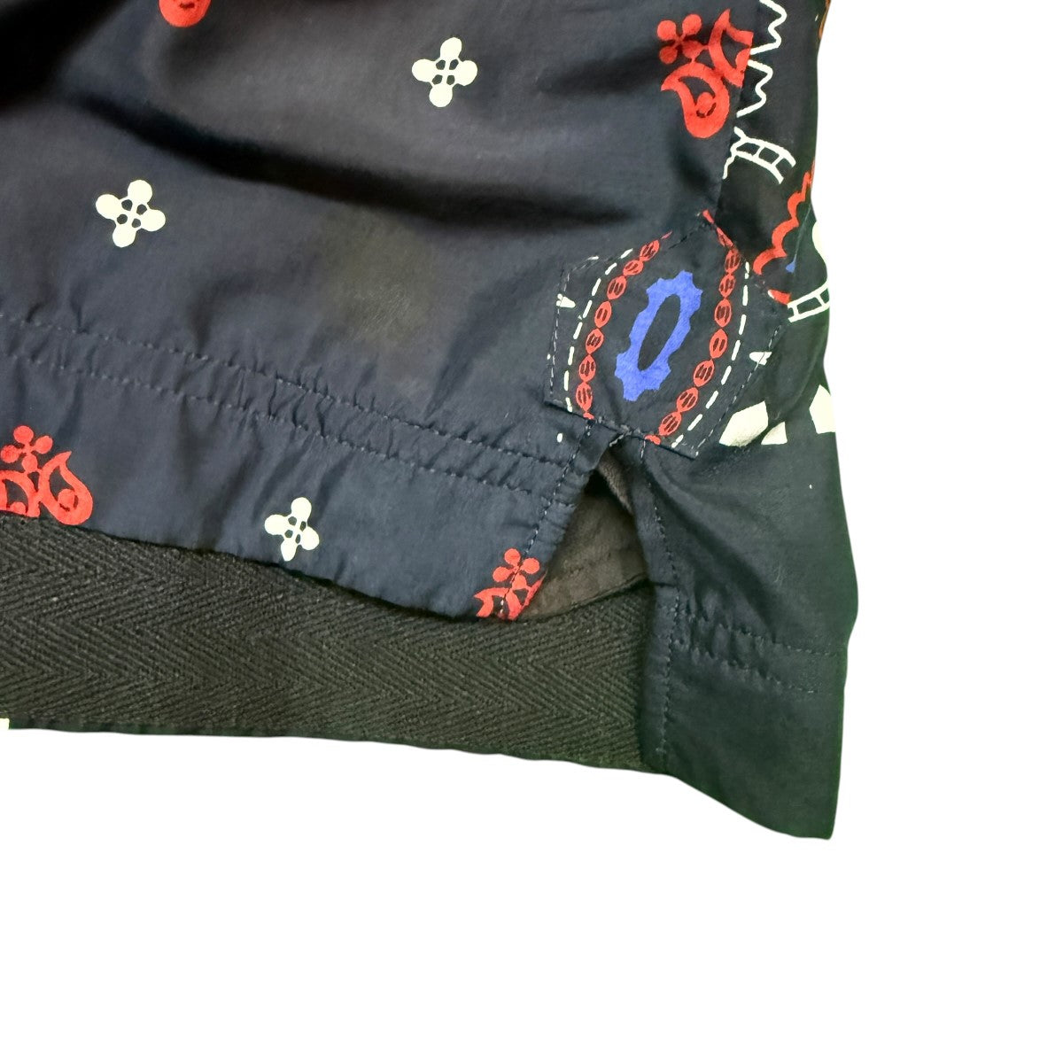 17SS/Bandana Print Shirt／ショルダージッププルオーバーシャツ/17-01400M