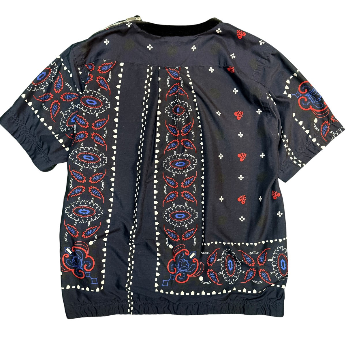 17SS/Bandana Print Shirt／ショルダージッププルオーバーシャツ/17-01400M