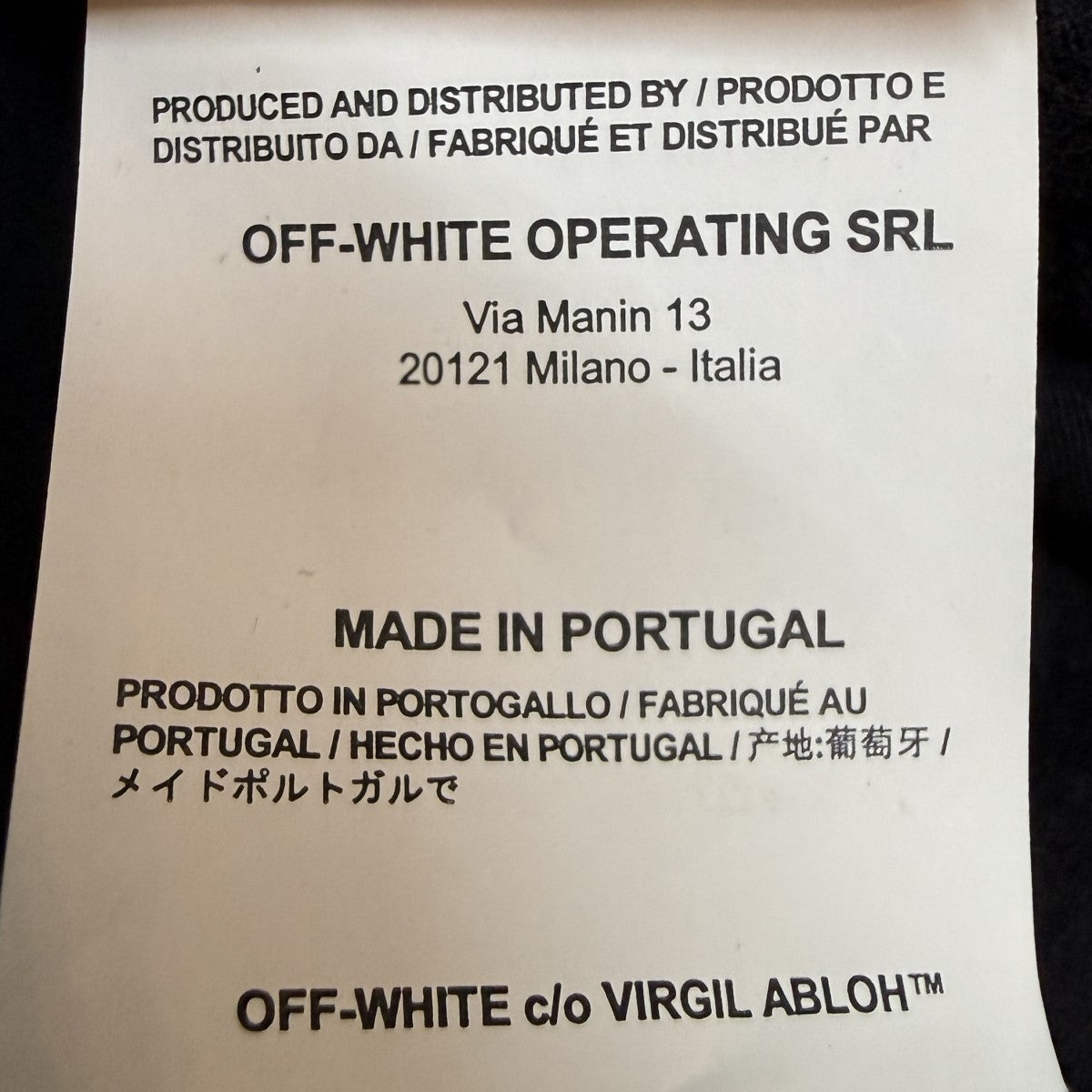 OFFWHITE 19SS/Stencil S／S Slim T-Shirt／スリムフィットTシャツOMAA027R19185015 古着・中古-10枚目のアイテム画像