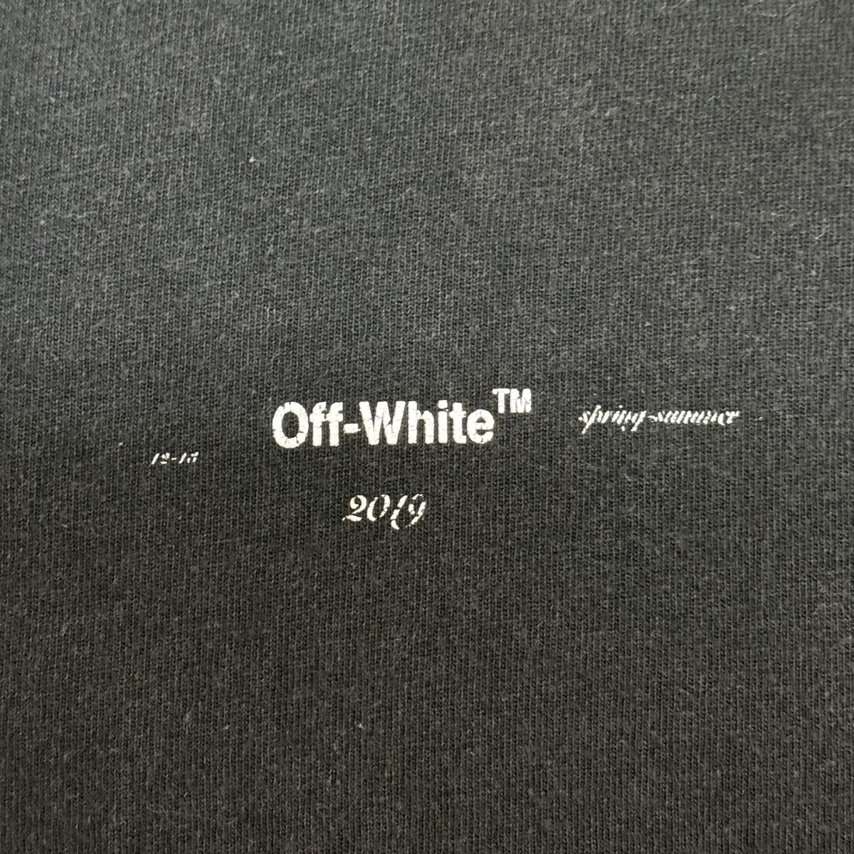 OFFWHITE 19SS/Stencil S／S Slim T-Shirt／スリムフィットTシャツOMAA027R19185015 古着・中古-6枚目のアイテム画像