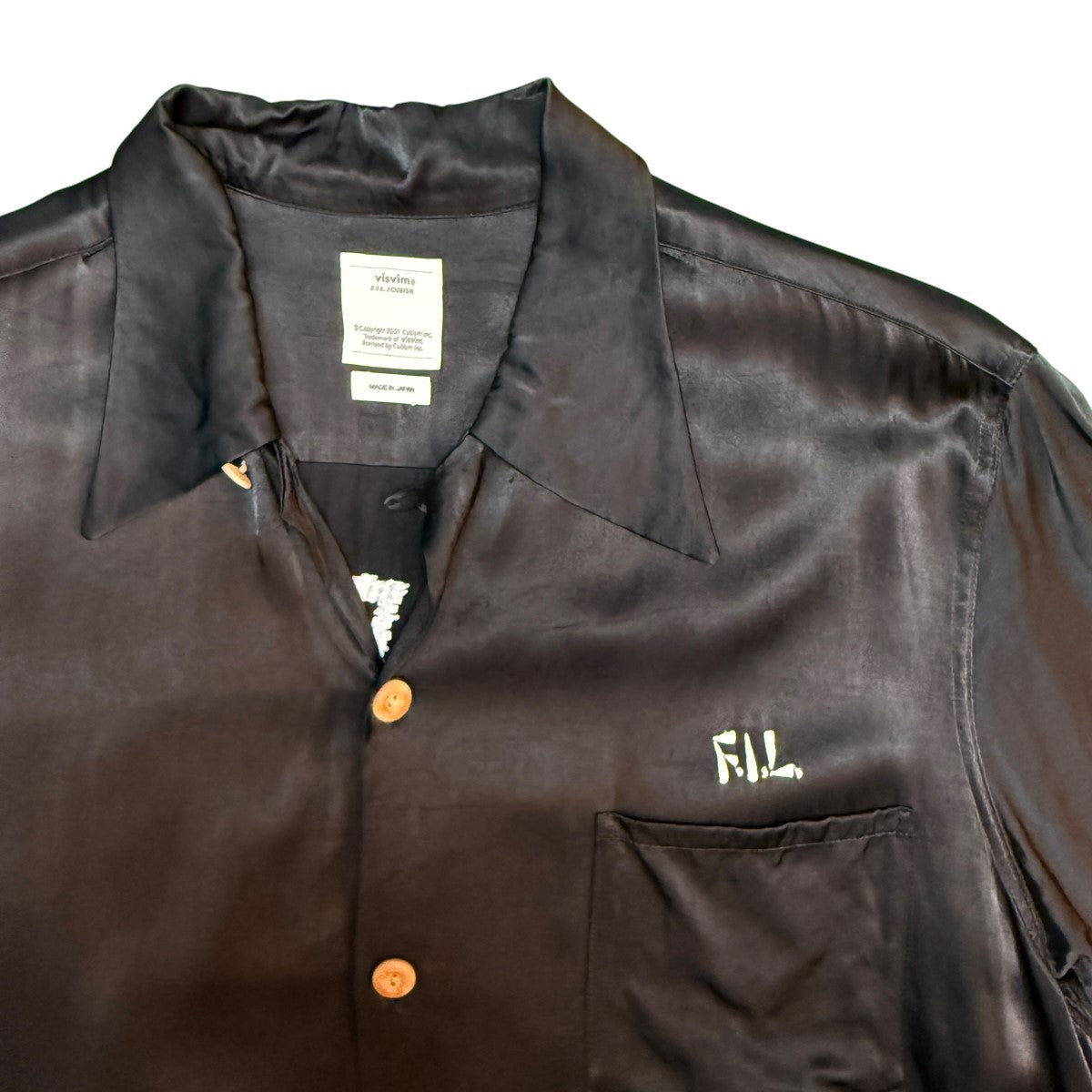 VISVIM 18SS/IRVING SHIRT S／S PEERLESS／レーヨンオープンカラーシャツ/0118105011030 古着・中古-4枚目のアイテム画像