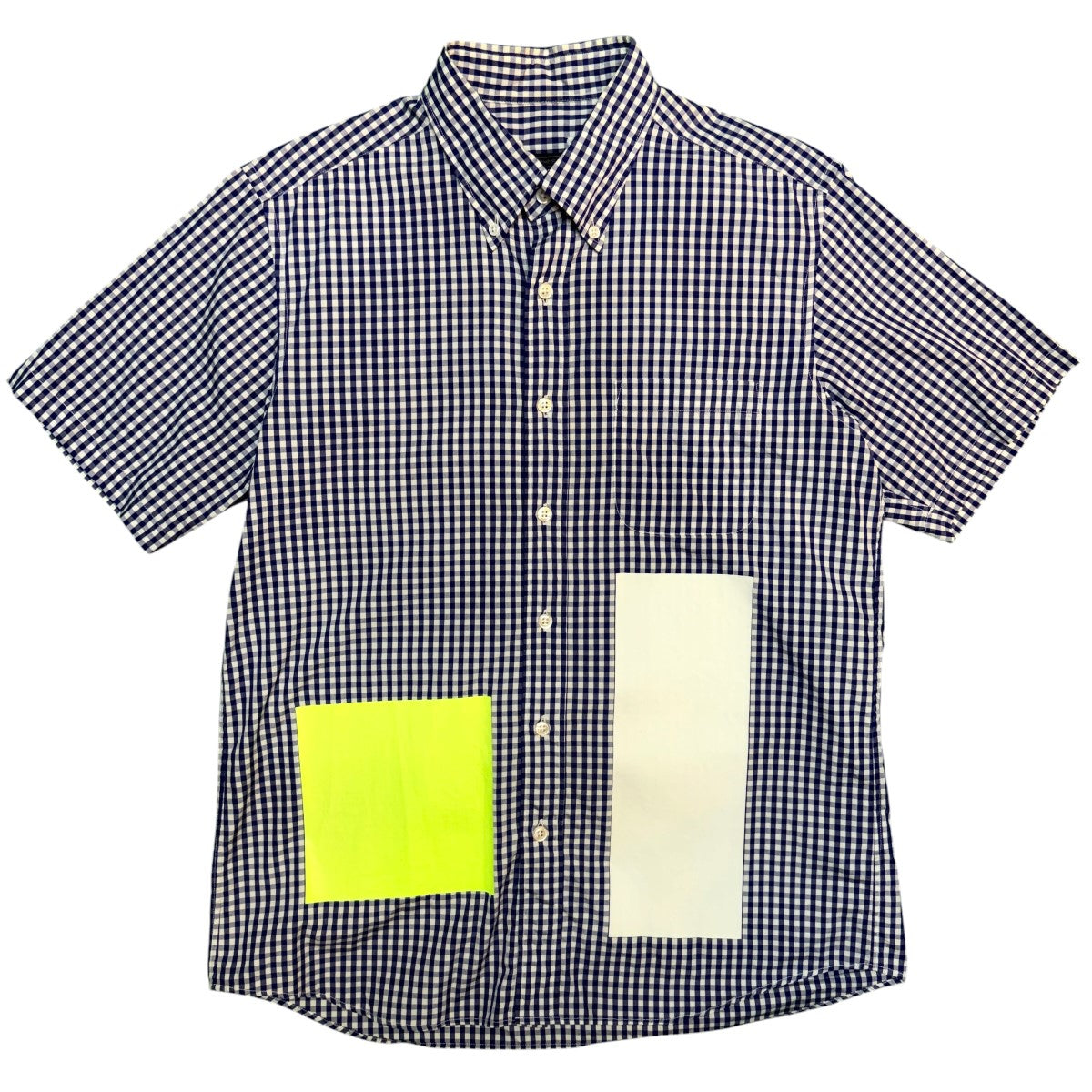SOPHNET． 19SS/S／S COLOR BLOCK B．D SHIRT／半袖ボタンダウンチェックシャツ/SOPH-190094 古着・中古-1枚目のアイテム画像