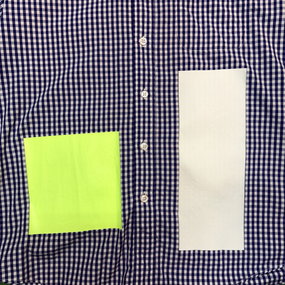 SOPHNET． 19SS/S／S COLOR BLOCK B．D SHIRT／半袖ボタンダウンチェックシャツ/SOPH-190094 古着・中古-2枚目のアイテム画像