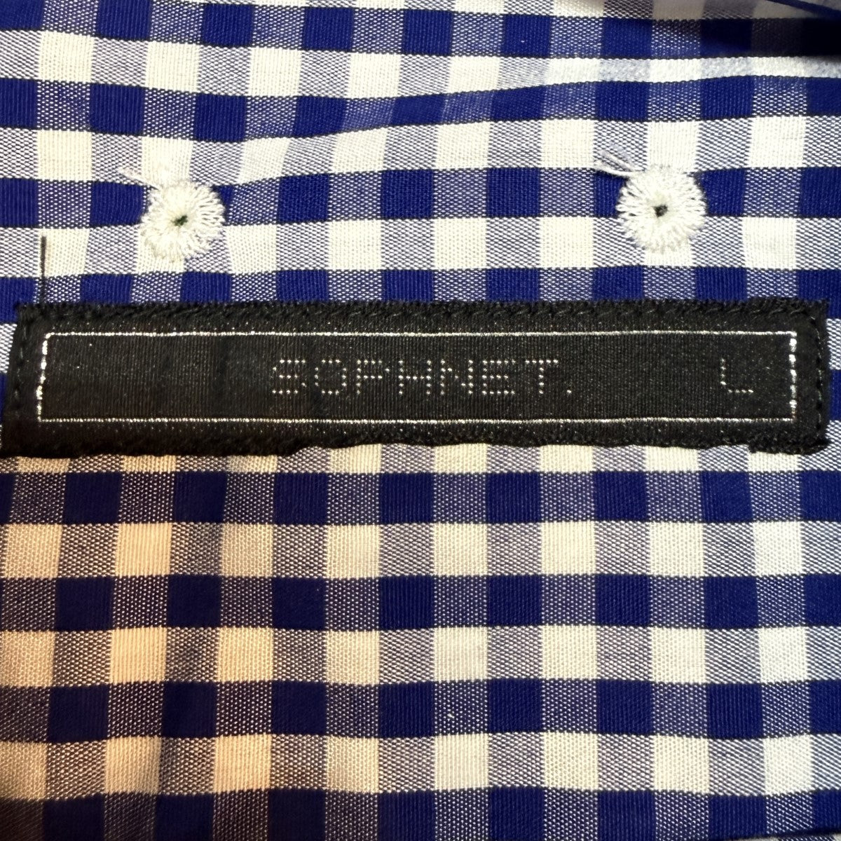 SOPHNET． 19SS/S／S COLOR BLOCK B．D SHIRT／半袖ボタンダウンチェックシャツ/SOPH-190094 古着・中古-5枚目のアイテム画像