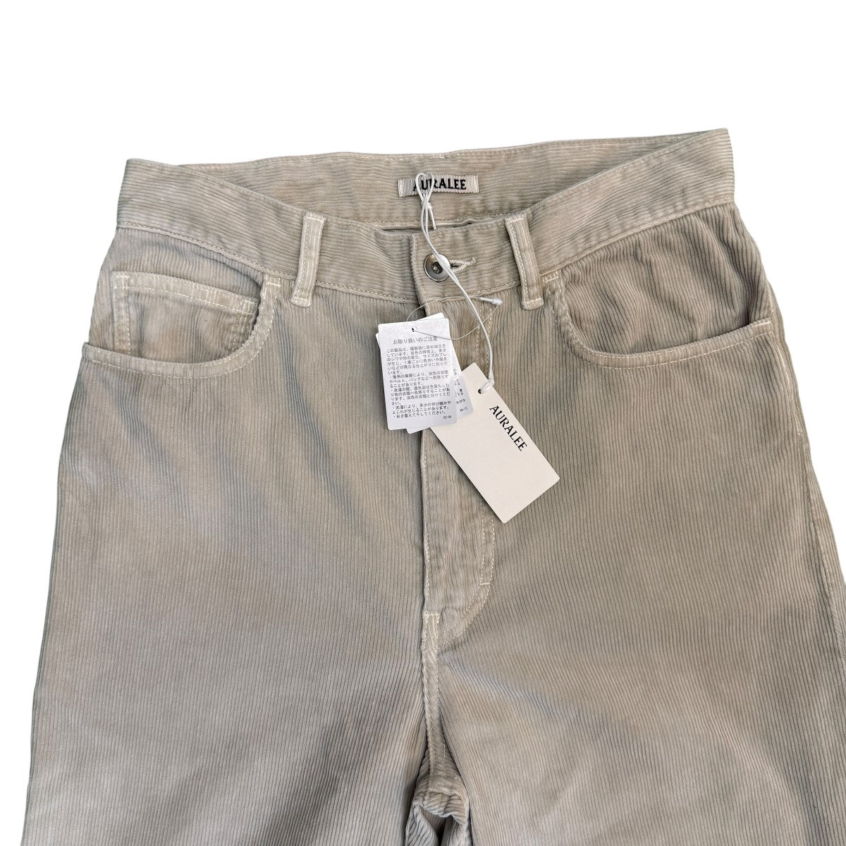 AURALEE 26SS/GARMENT-DYED FINX CORDUROY 5P WIDE PANTS／コーデュロイワイドパンツ/A26SP02FX 古着・中古-3枚目のアイテム画像