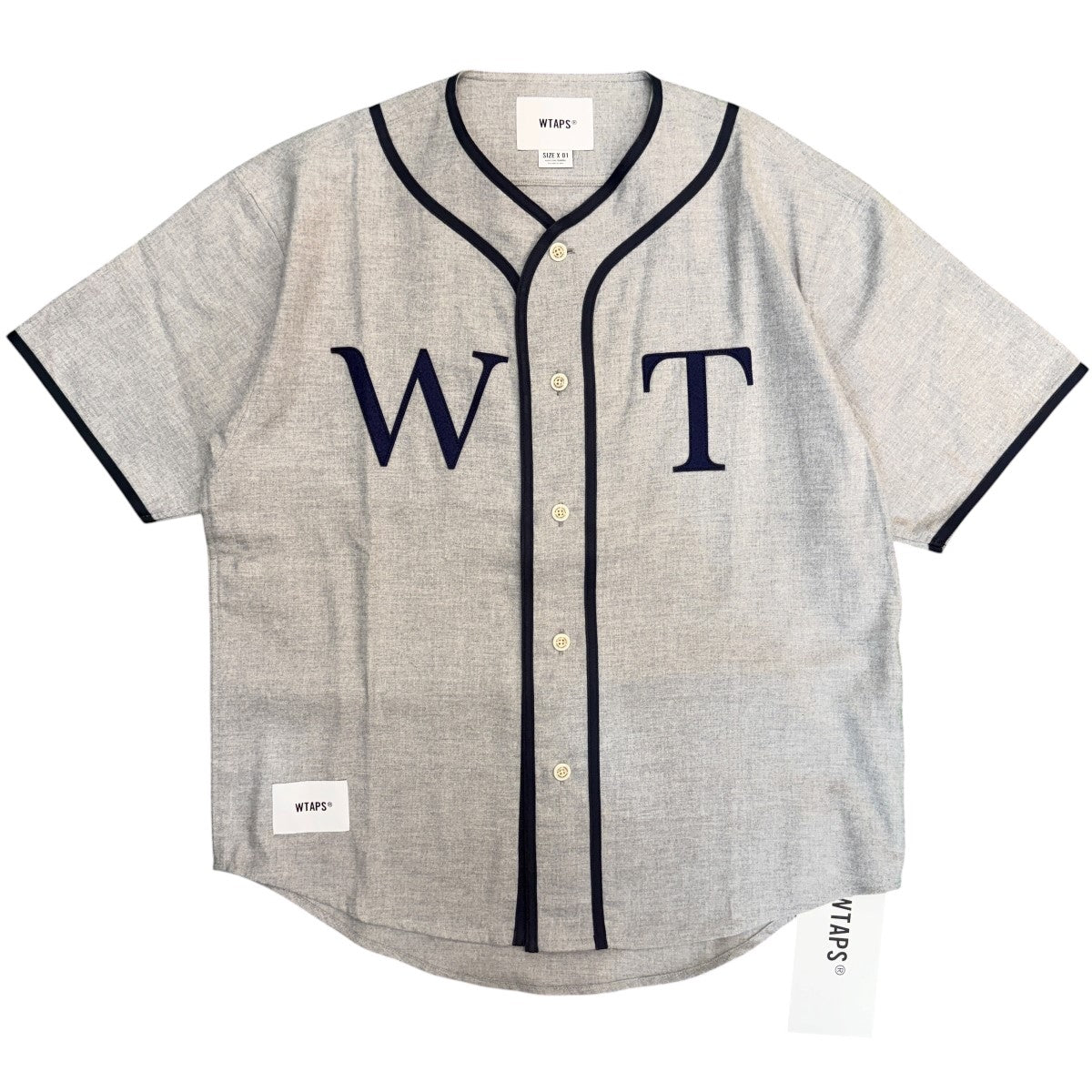 WTAPS 26SS/LEAGUE SS ／ COTTON． TWILL／ベースボール半袖シャツ/261DQDT-SHM06 古着・中古-1枚目のアイテム画像
