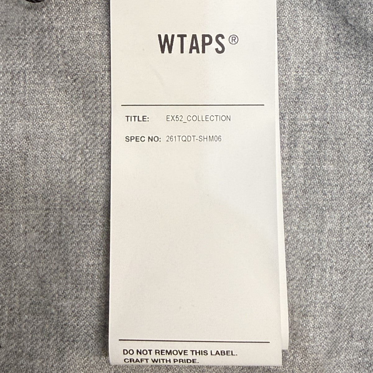 WTAPS 26SS/LEAGUE SS ／ COTTON． TWILL／ベースボール半袖シャツ/261DQDT-SHM06 古着・中古-7枚目のアイテム画像