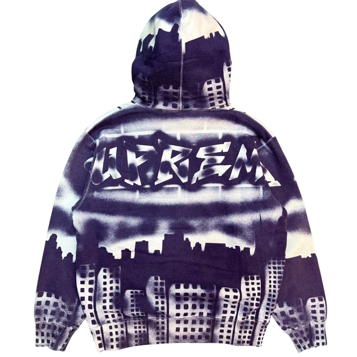 Supreme 21AW/New York Yankees Airbrush Hooded Sweatshirt／ニューヨークヤンキース エアブラシスウェットパーカー/中国製 古着・中古-2枚目のアイテム画像