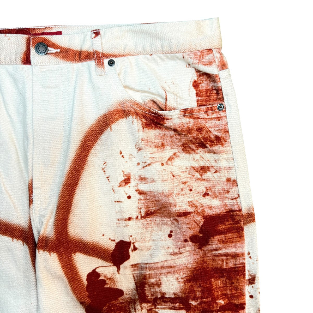 Supreme 21AW/Christopher Wool／Supreme Regular Jean／クリストファー・ウール／シュプリーム レギュラーデニムパンツ/中国製 古着・中古-3枚目のアイテム画像