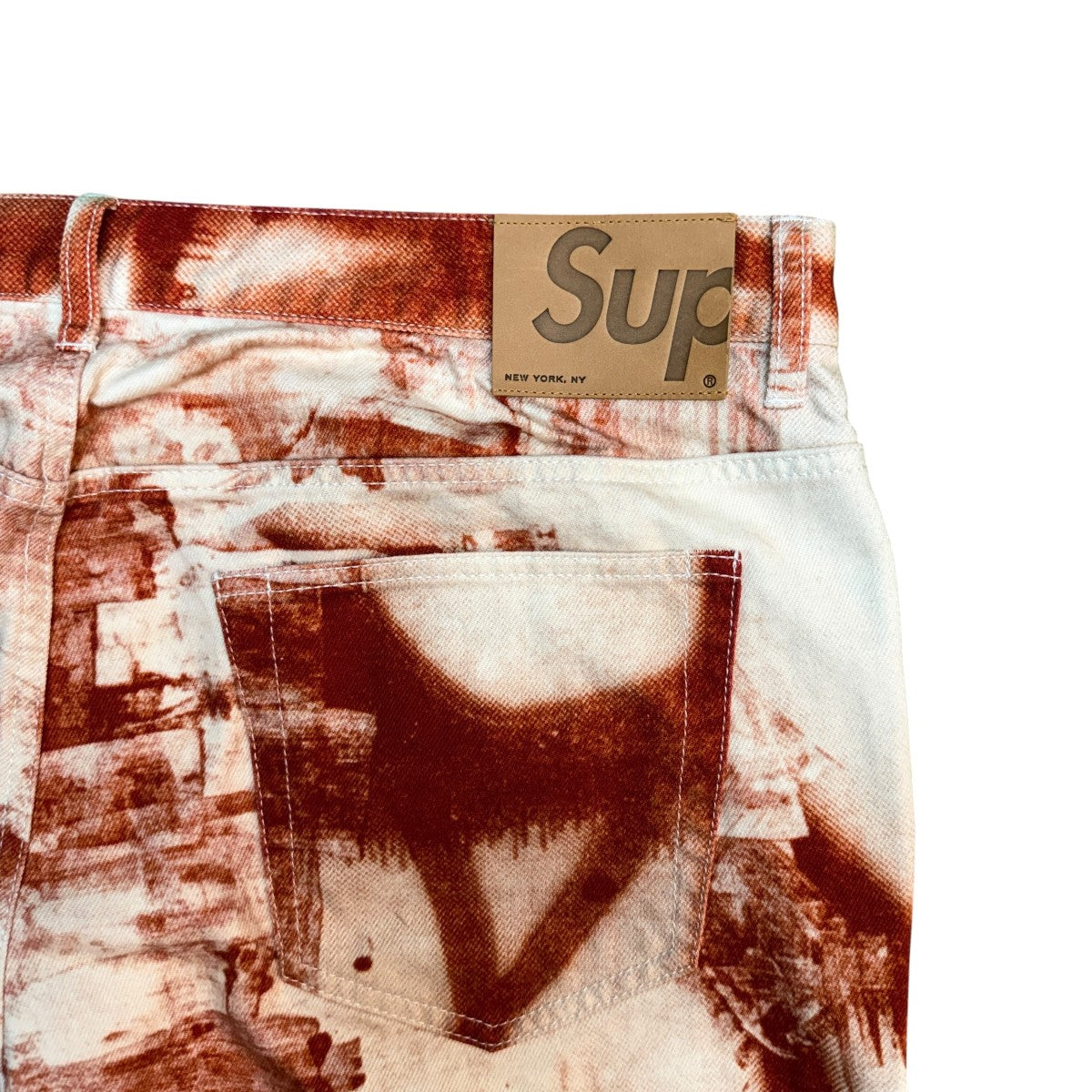 Supreme 21AW/Christopher Wool／Supreme Regular Jean／クリストファー・ウール／シュプリーム レギュラーデニムパンツ/中国製 古着・中古-5枚目のアイテム画像