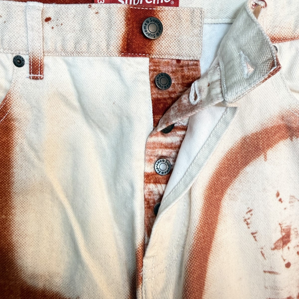 Supreme 21AW/Christopher Wool／Supreme Regular Jean／クリストファー・ウール／シュプリーム レギュラーデニムパンツ/中国製 古着・中古-6枚目のアイテム画像