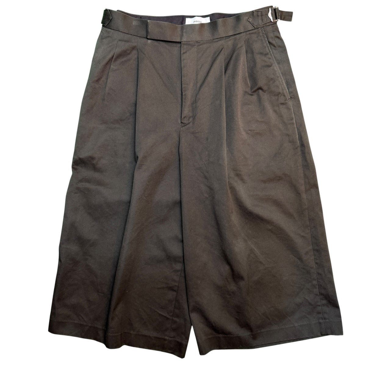 MARKA 25SS/TWO TUCK CROPPED TROUSERS／2タッククロップトラウザーショートパンツM25B05PT01E 古着・中古-1枚目のアイテム画像