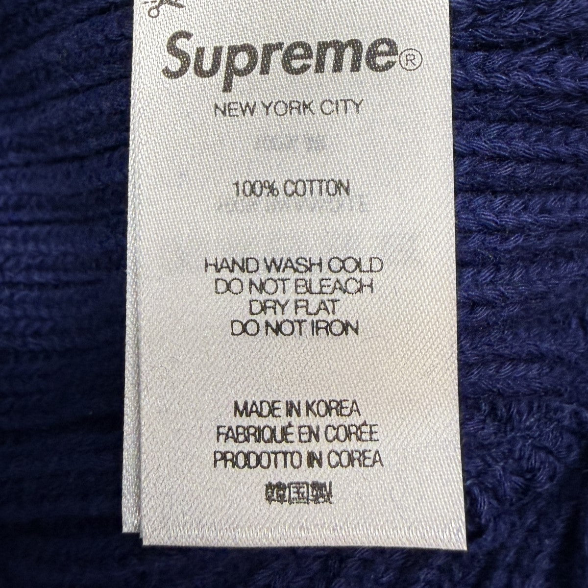 25SS/Overdyed Beanie Light Navy／オーバーダイビーニーニットキャップ