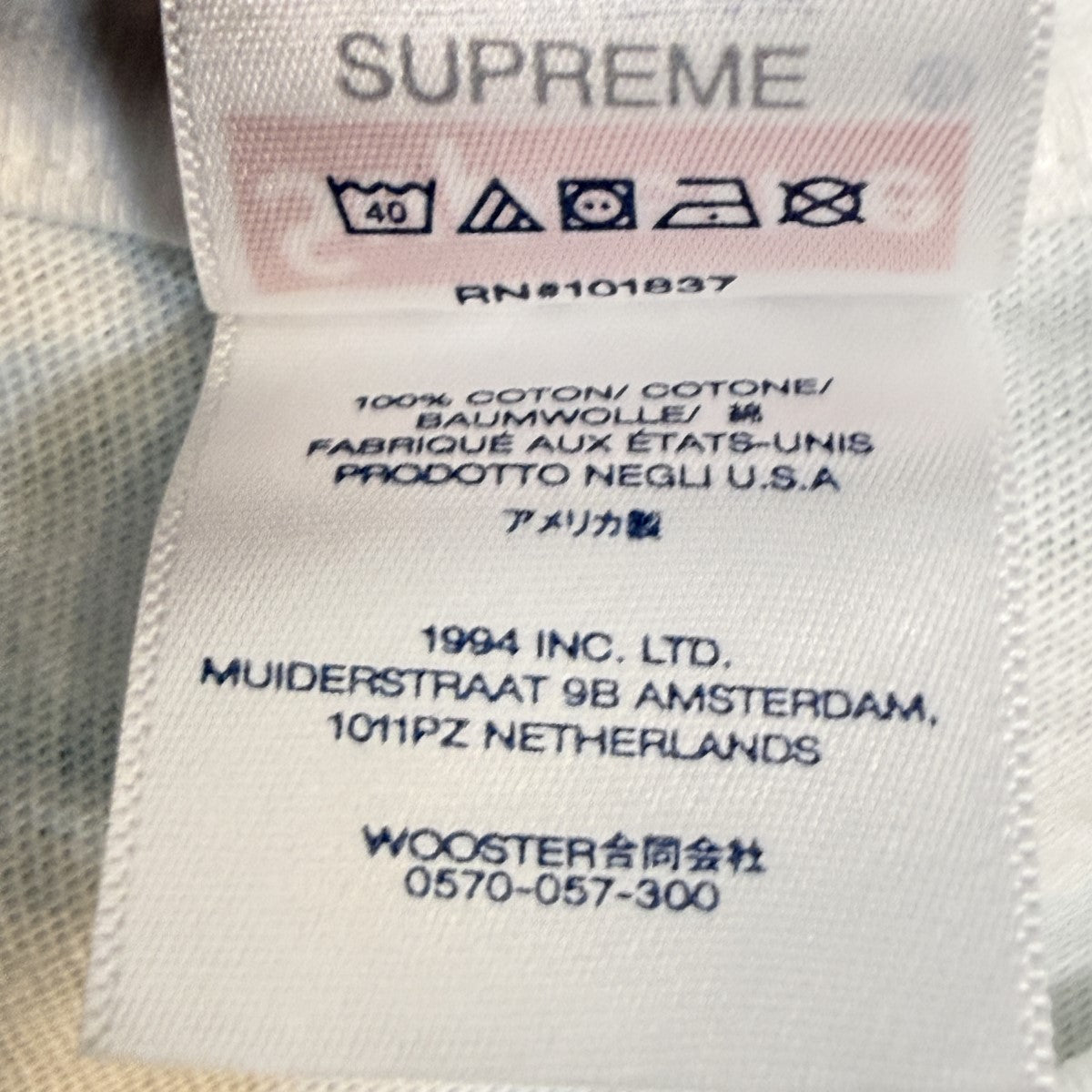 24SS/First Tee／シュプリーム30周年記念Tシャツ