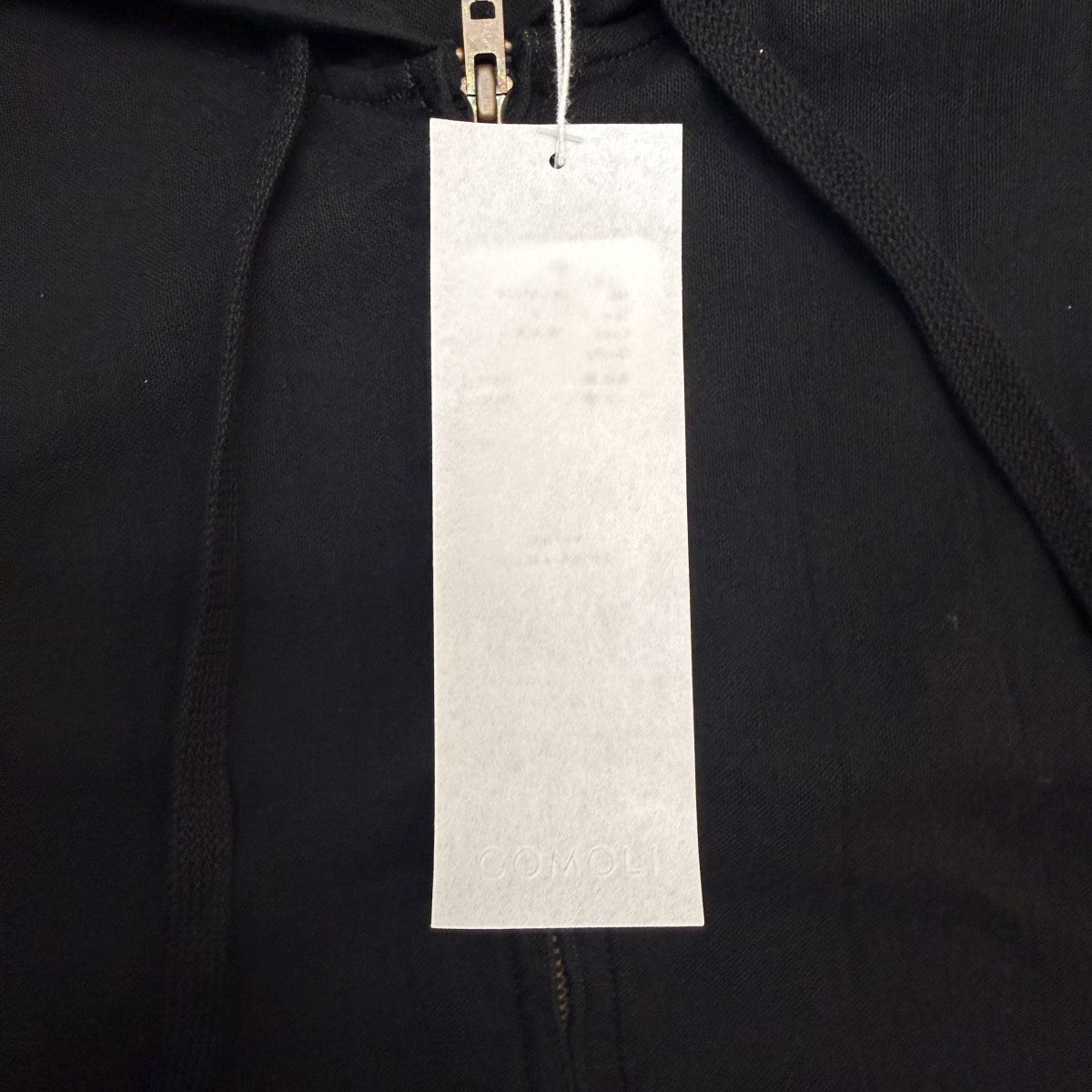 COMOLI 26SS/オックス ジップパーカ／コットン薄手パーカー/D01-01024 古着・中古-5枚目のアイテム画像
