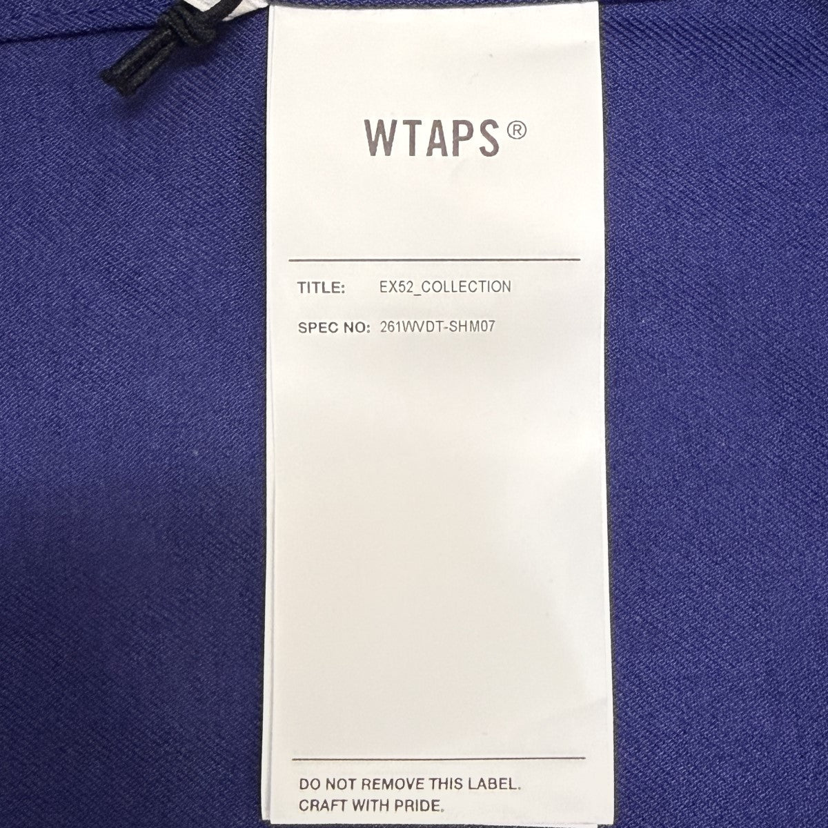 WTAPS(ダブルタップス) 26SS/SMOCK ／ SS ／ WOCO． TWILL／プル