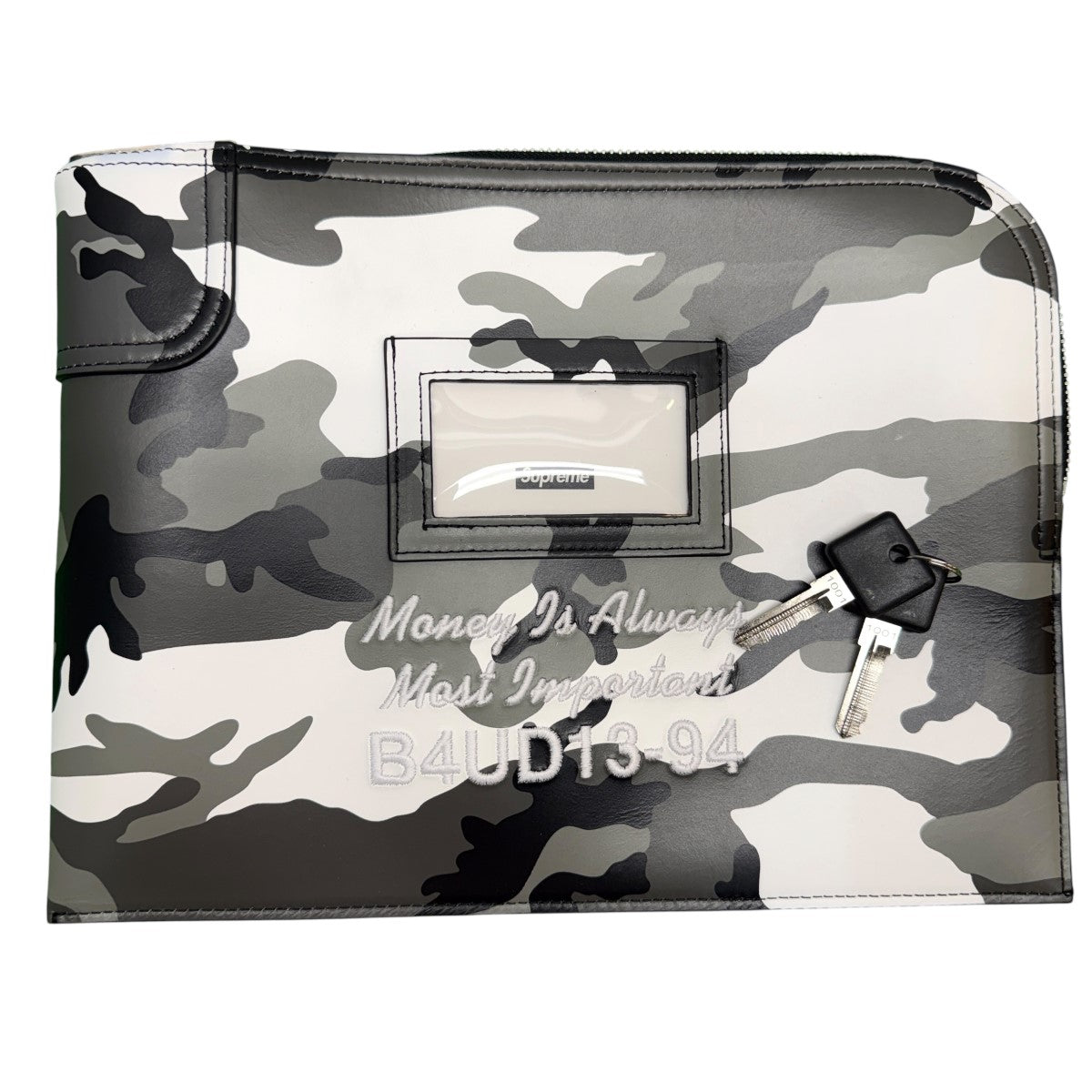 Supreme 25SS/Leather Money Bag Snow Camoレザーマネーバッグ スノーカモ/Made in Italy 古着・中古-1枚目のアイテム画像