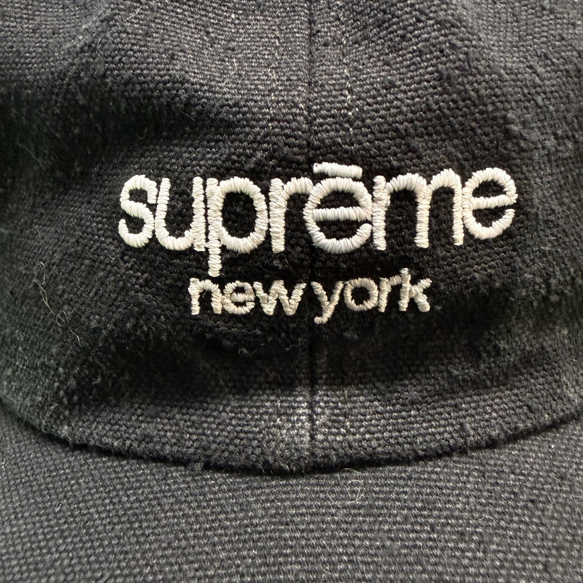 Supreme 23SS/Classic Logo 6-Panel／クラシックロゴ6パネルキャップウォッシュド加工 古着・中古-2枚目のアイテム画像
