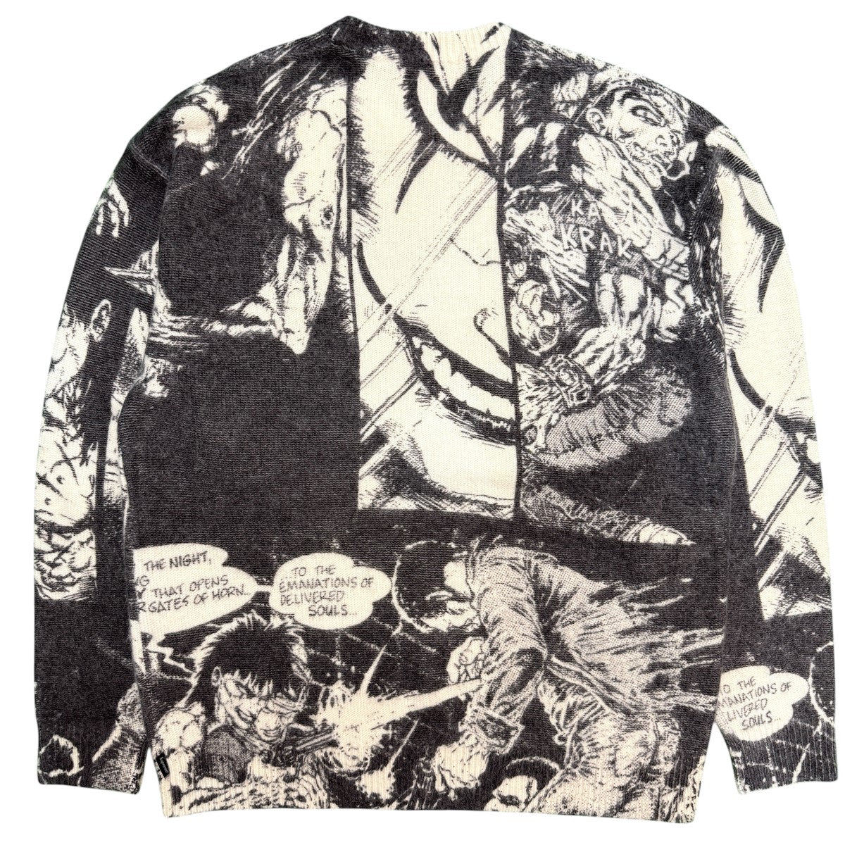 Supreme 21AW/The Crow Sweaterザ・クロウ セーター 古着・中古-2枚目のアイテム画像