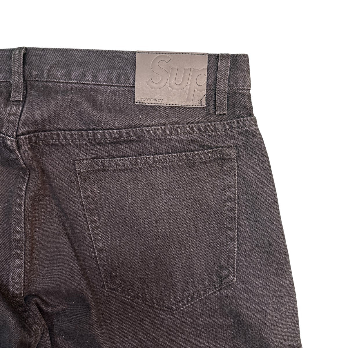 Supreme 21AW/Thrasher Regular Jean Washed Blackコットン100％／スラッシャー レギュラージーンズ/中国製 古着・中古-5枚目のアイテム画像