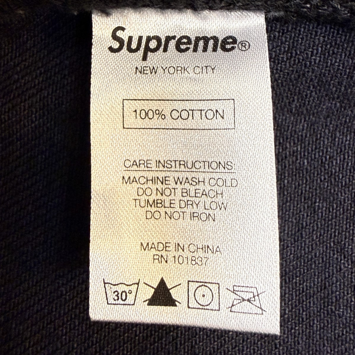 Supreme 21AW/Thrasher Regular Jean Washed Blackコットン100％／スラッシャー レギュラージーンズ/中国製 古着・中古-9枚目のアイテム画像