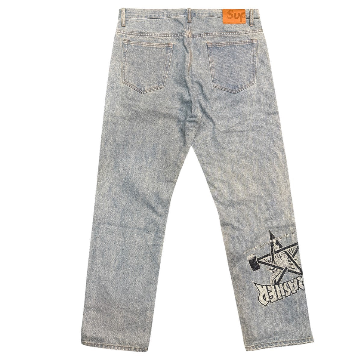 Supreme 21AW/Thrasher Regular Jean Washed Blue／スラッシャー レギュラージーンズ/中国製 古着・中古-1枚目のアイテム画像