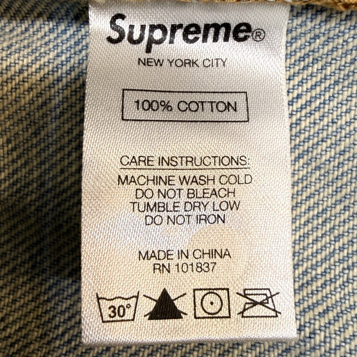Supreme 21AW/Thrasher Regular Jean Washed Blue／スラッシャー レギュラージーンズ/中国製 古着・中古-9枚目のアイテム画像