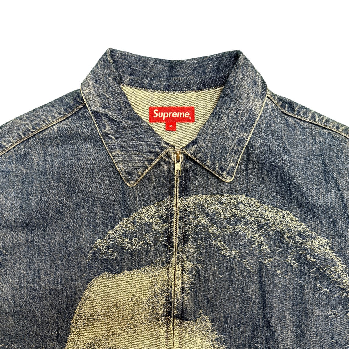 Supreme 21AW/John Coltrane A Love Supreme Denim Harrington Jacket／ジョン・コルトレーン アラブシュプリームデニムハリントンジャケット/中国製 古着・中古-4枚目のアイテム画像