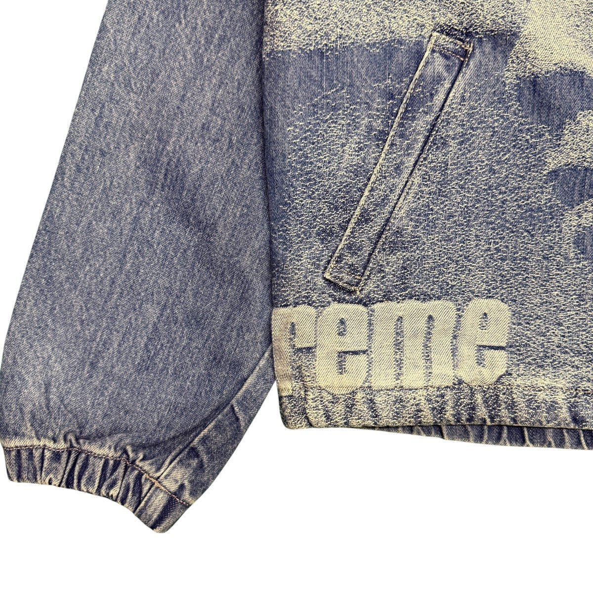 Supreme 21AW/John Coltrane A Love Supreme Denim Harrington Jacket／ジョン・コルトレーン アラブシュプリームデニムハリントンジャケット/中国製 古着・中古-5枚目のアイテム画像