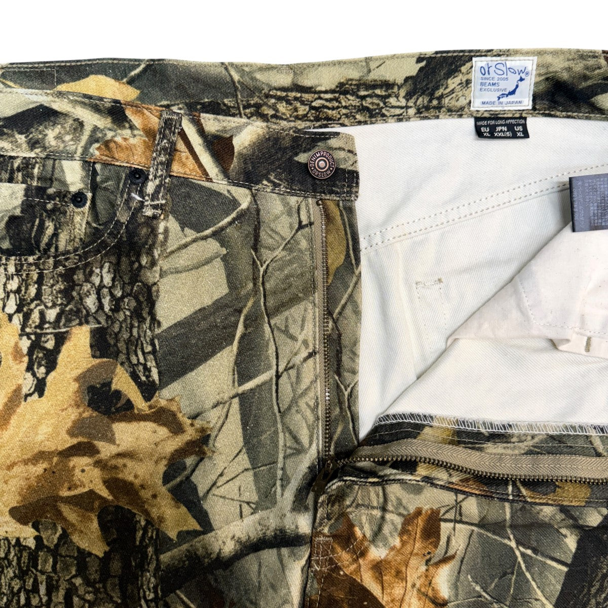orSlow×BEAMS 23AW/別注Dad's Denim Camo SpecialREAL TREE CAMO