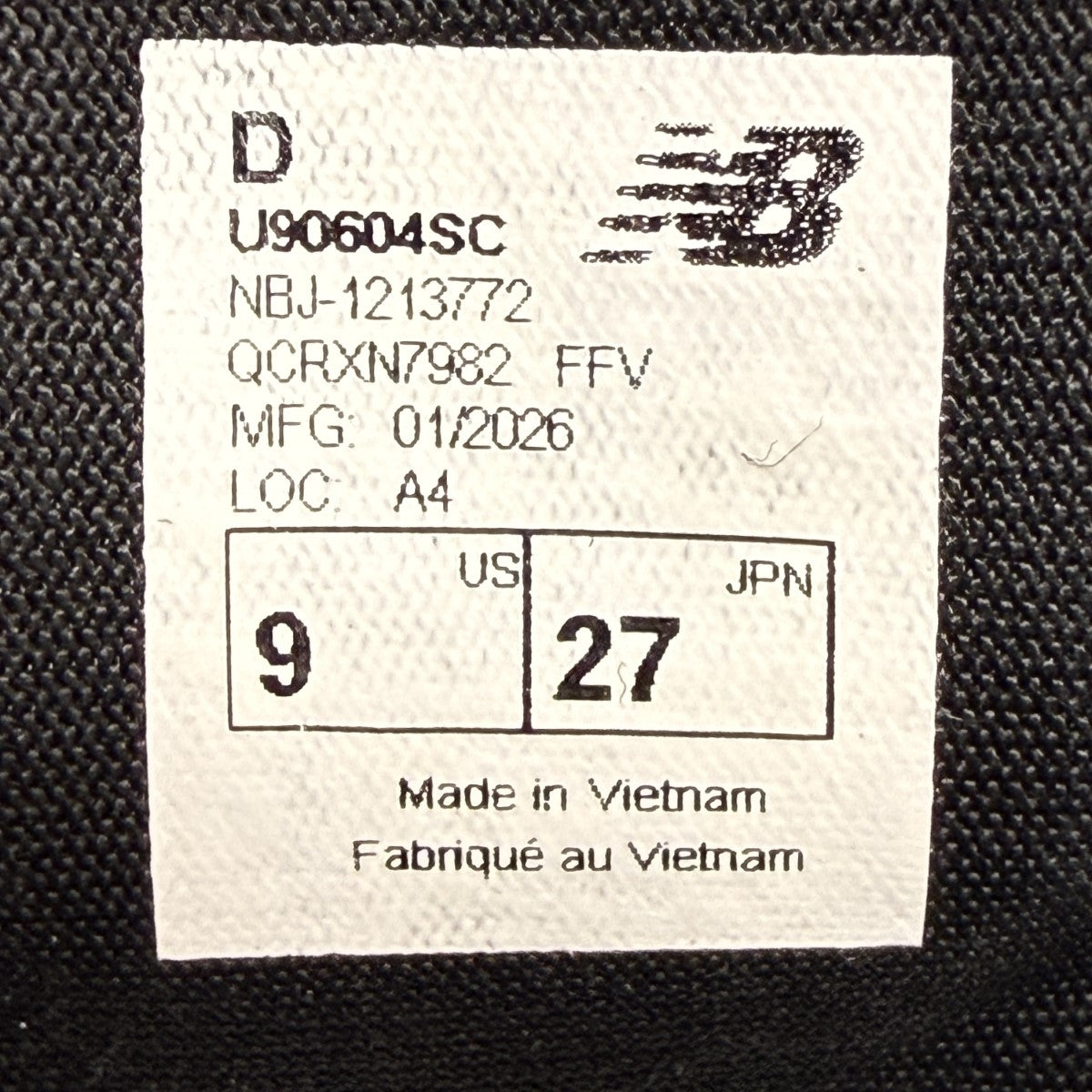 26SS/U90604SC BLACK／9060 サマー ブラック スニーカーサンダル/U90604SC