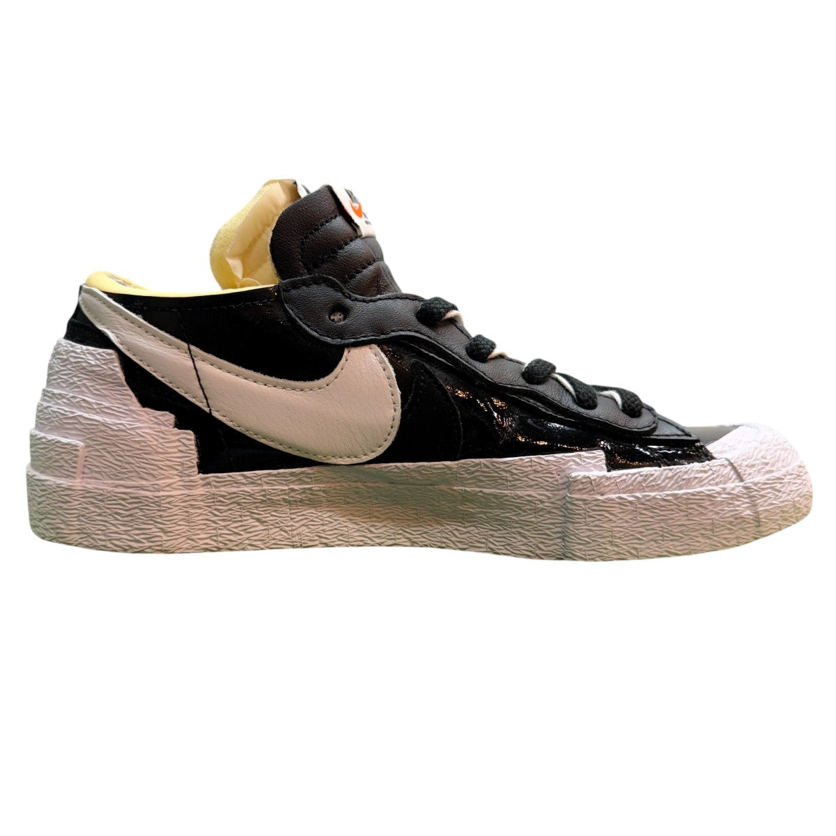 NIKE×sacai 22SS/Nike Blazer Low Black Patent Leather／Black Patent Leather／ブレーザー ロースニーカー/DM6443-001 古着・中古-3枚目のアイテム画像