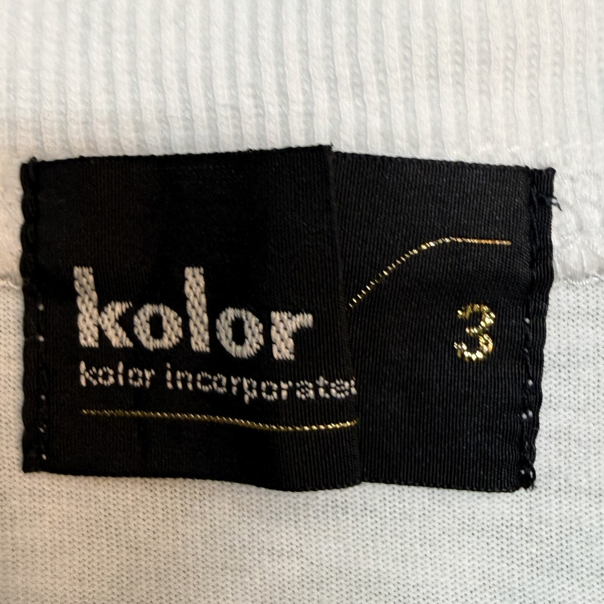 KOLOR 18SS/ペーパー天竺TEE 切替Tシャツ／ドッキングTシャツ/18SCM-T05204 古着・中古-6枚目のアイテム画像