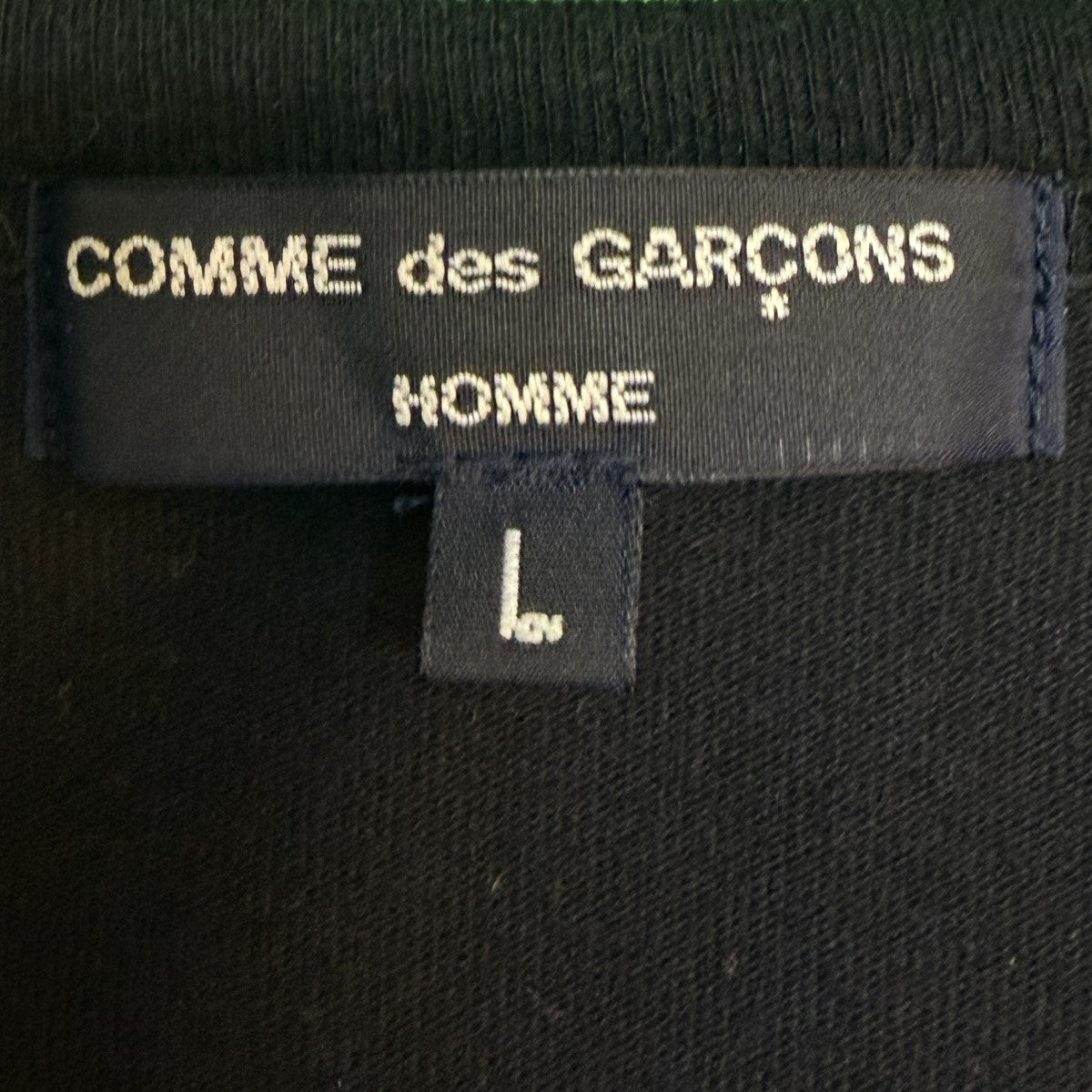 COMME des GARCONS HOMME 20SS/ロゴプリントポケット長袖Tシャツ／ロングスリーブTシャツ/HET010 古着・中古-6枚目のアイテム画像